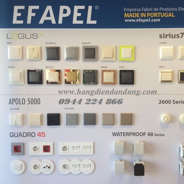 Các công trình sử dụng thiết bị điện EFAPEL