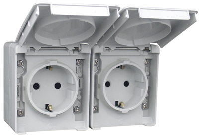 ổ cắm schuko chống nước IP65 nhập khẩu Bồ Đào Nha giá tốt